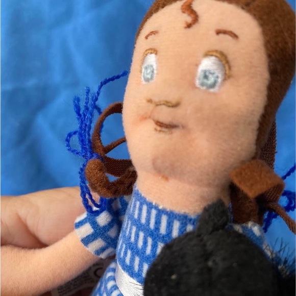 Dorling Kindersley Vintage Wizard of Oz Dorothy Toto 7 inch beanie plush doll - Picture 7 of 9
